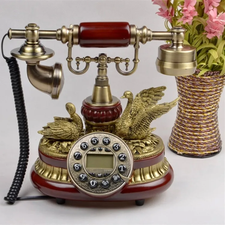 Teléfono vintage decorativo para el hogar - Estilo europeo retro - imagen 4