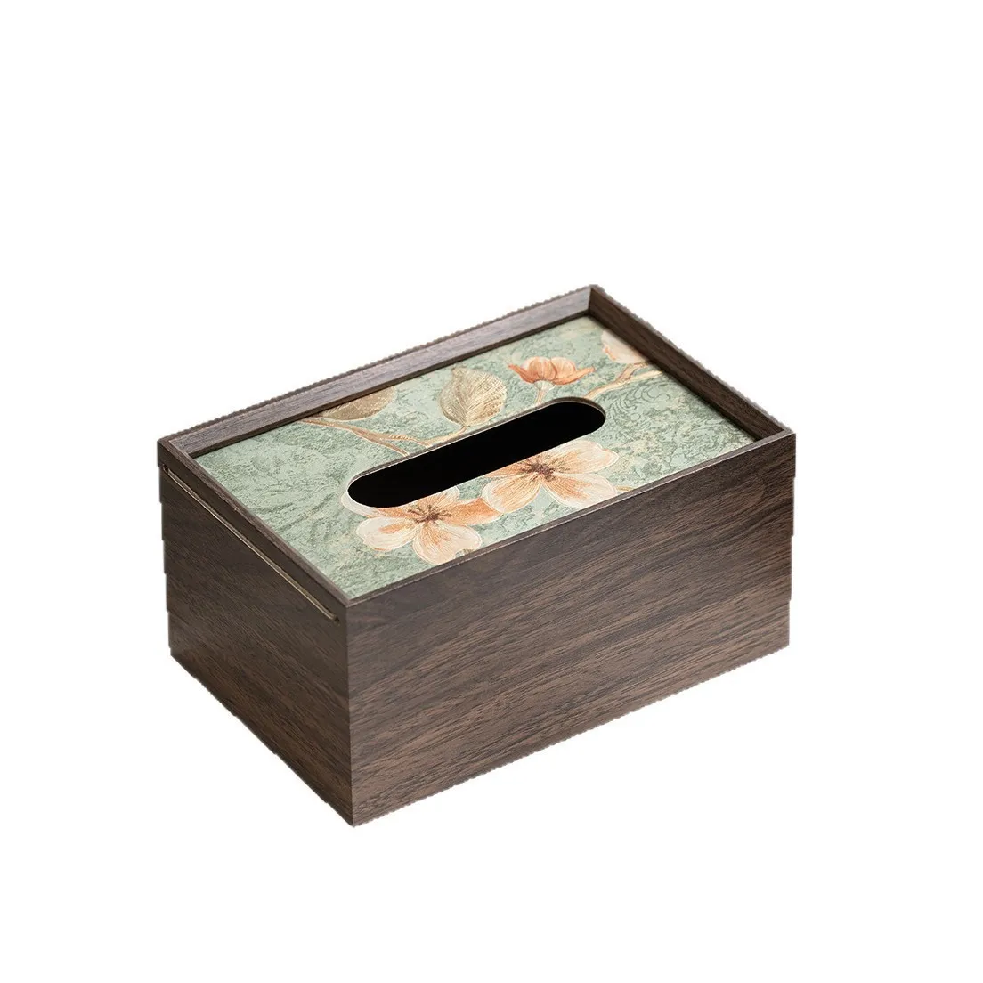 Caja de pañuelos de diseño tradicional elegante