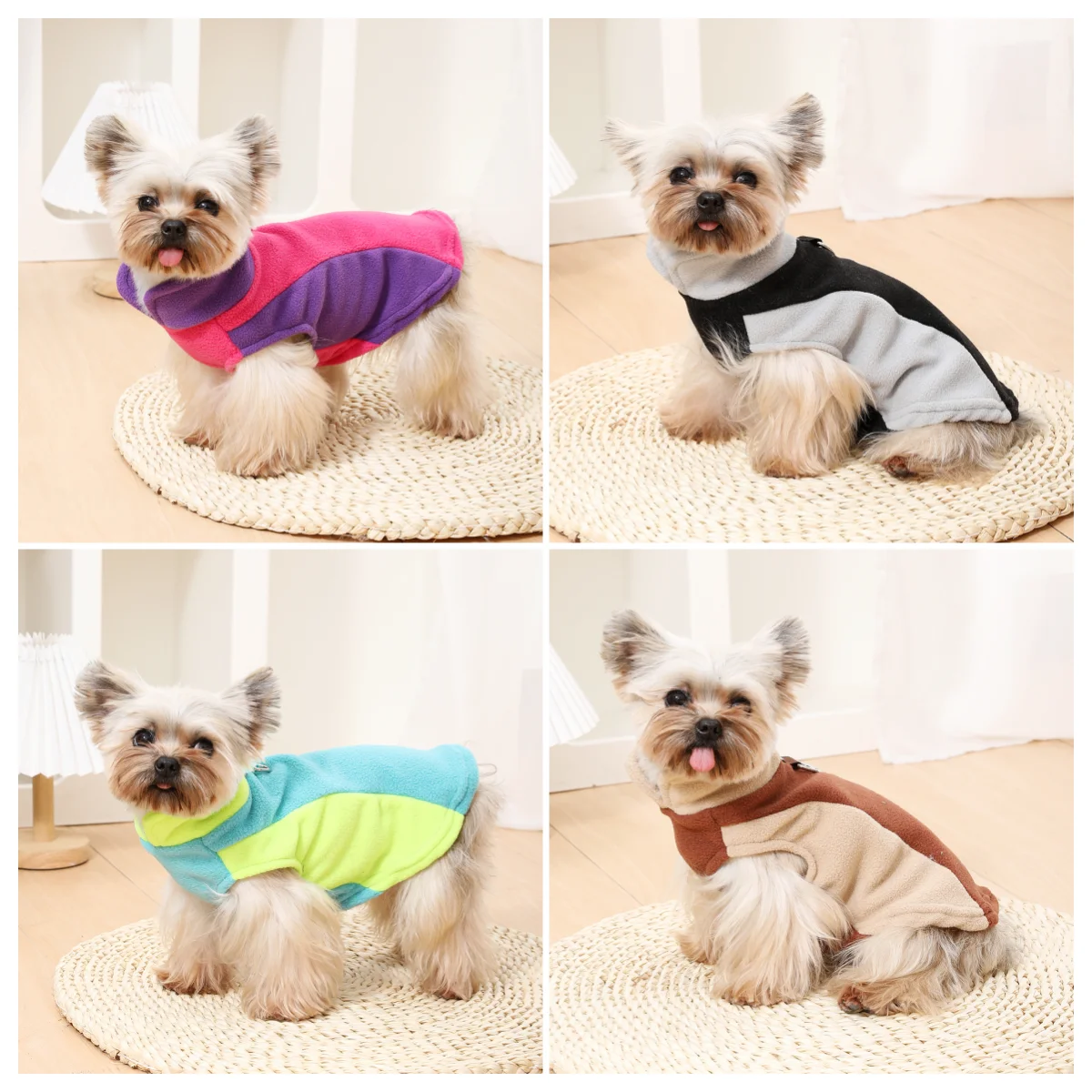 Chaqueta de lana para perros, ropa cálida de invierno para perros pequeños y medianos, chaleco para gatos, abrigo, suéter ligero suave para cachorros, jersey de Bulldog Francés - imagen 5