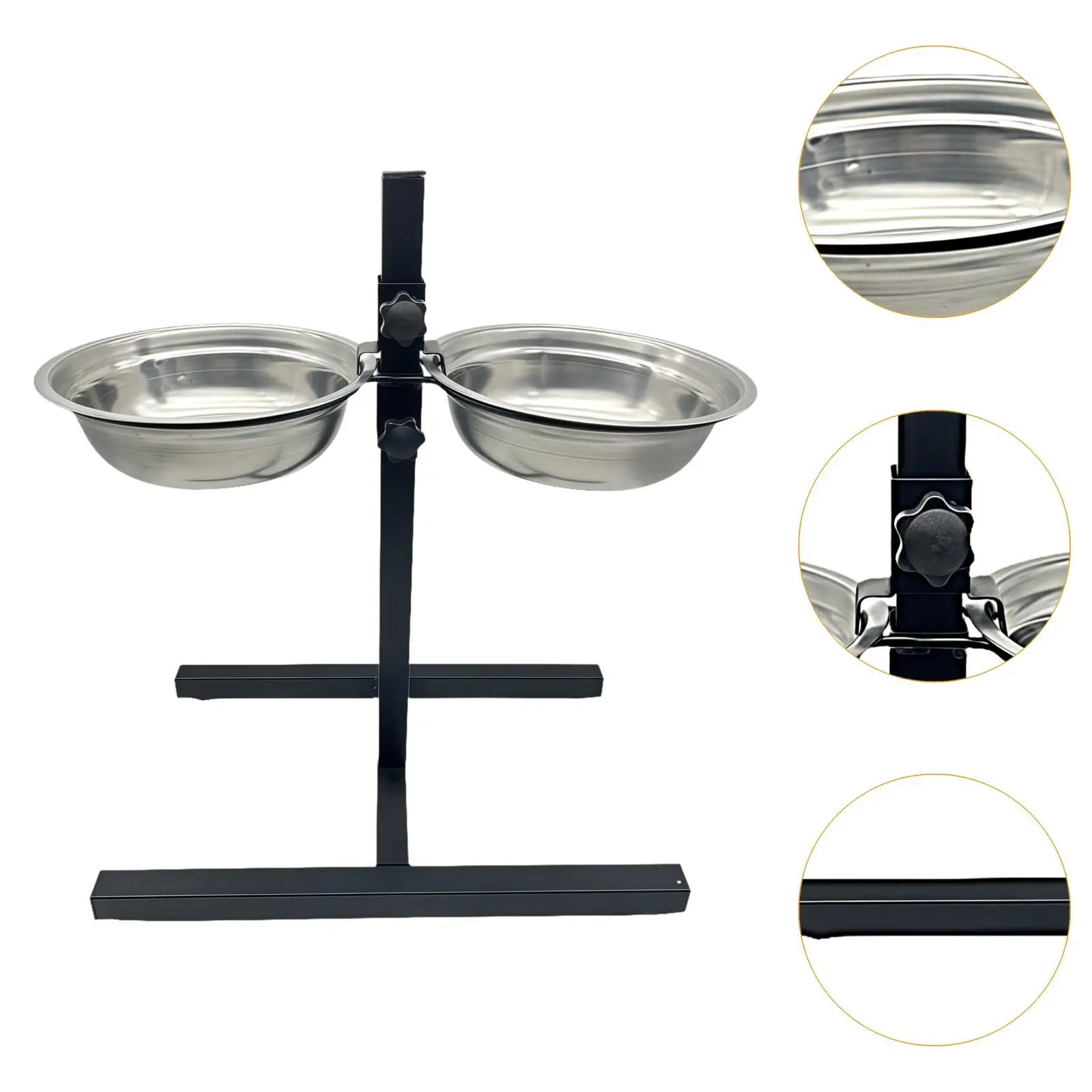 Elevated Bowl Stand Double Pet Dog Bowls Food Water Bowls Holder for Large Medium Small Dogs Accessories