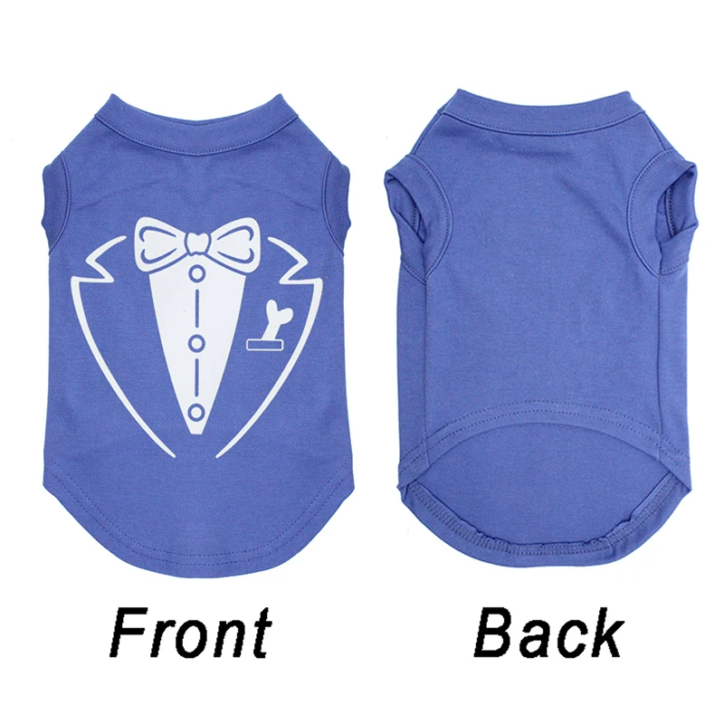 Ropa con patrón del FBI para perros, camiseta de verano para perros pequeños y medianos, chaleco para gatos y cachorros, disfraz para mascotas, envío directo - imagen 4