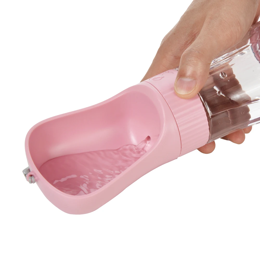 Botella de agua 2 en 1 para perros pequeños y grandes, tazón portátil de viaje para cachorros, tazón de comida para beber, Bulldog Francés, suministros para mascotas - imagen 5