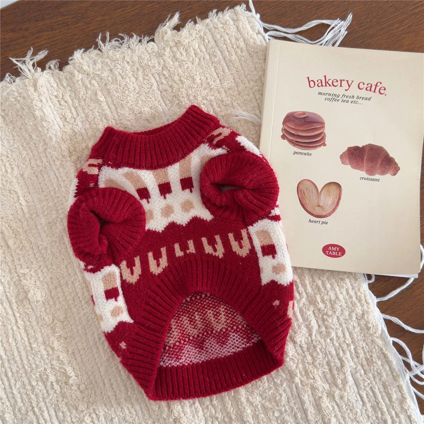 Pet Autumn/Winter Christmas Sweater Cat Teddy Schnauzer Dog Coat Puppy Clothes Dog Clothes for Small Dogs - imagen 4