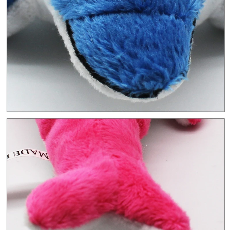 Peluche de animales marinos para mascotas, juguete de peluche con chirriante para perros pequeños y medianos, Chihuahua, Shiba, Inu, Limpieza de dientes, suministros para cachorros - imagen 5