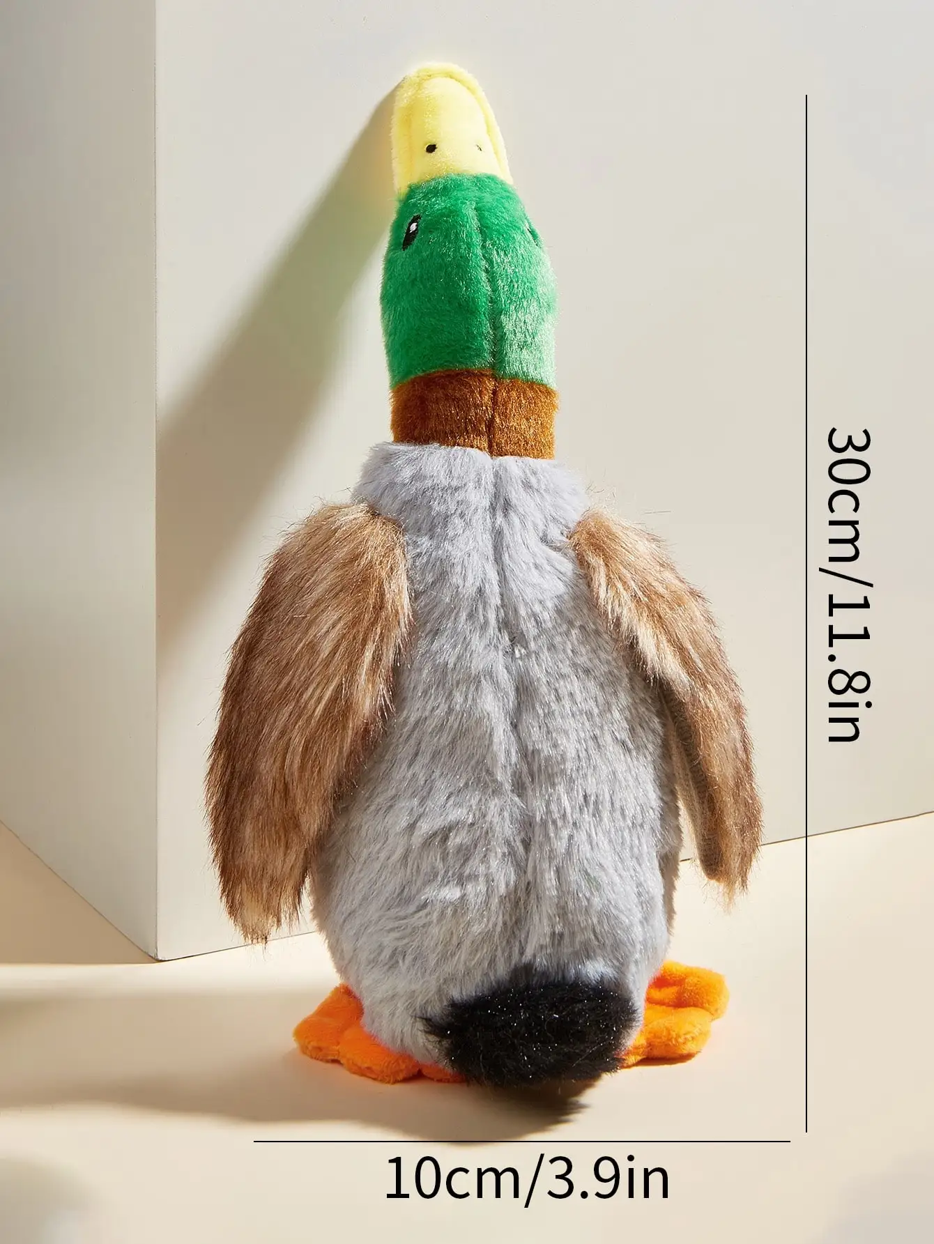 Juguete de peluche para perros estilo pato salvaje, suministros para perros adecuados para todos los perros pequeños, juguetes para mascotas, dientes divertidos y duraderos para masticar - imagen 5