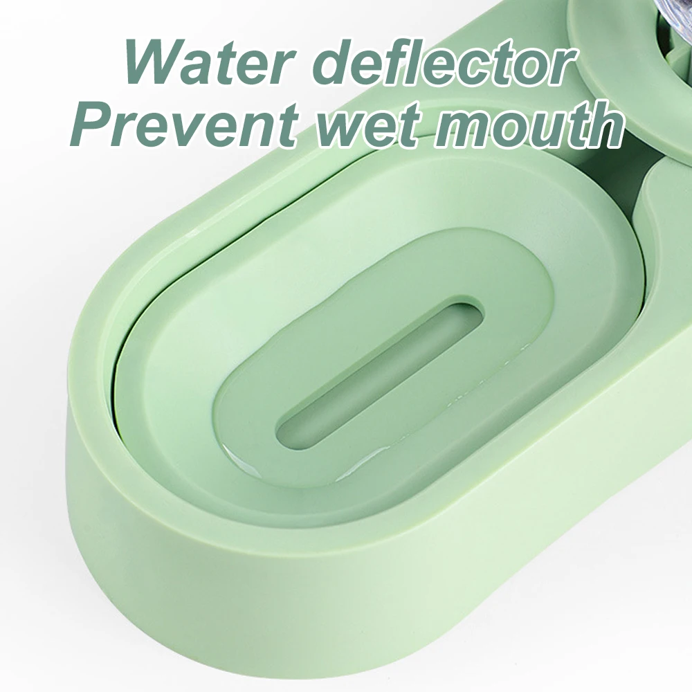 Pet Rabbit Chinchilla Guinea Pig Food Bowl Auto Feeder All-in-One Splice Food Bowl Drinking Fountain Raised Standing Dish Bowl - imagen 4