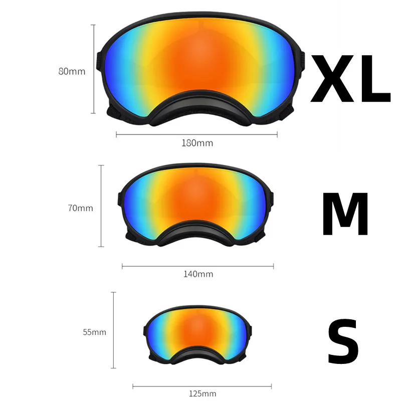 Suministros para mascotas, perros medianos y grandes, geniales, impermeables, a prueba de viento, a prueba de nieve, gafas de sol UV, gafas tácticas militares para perros - imagen 4