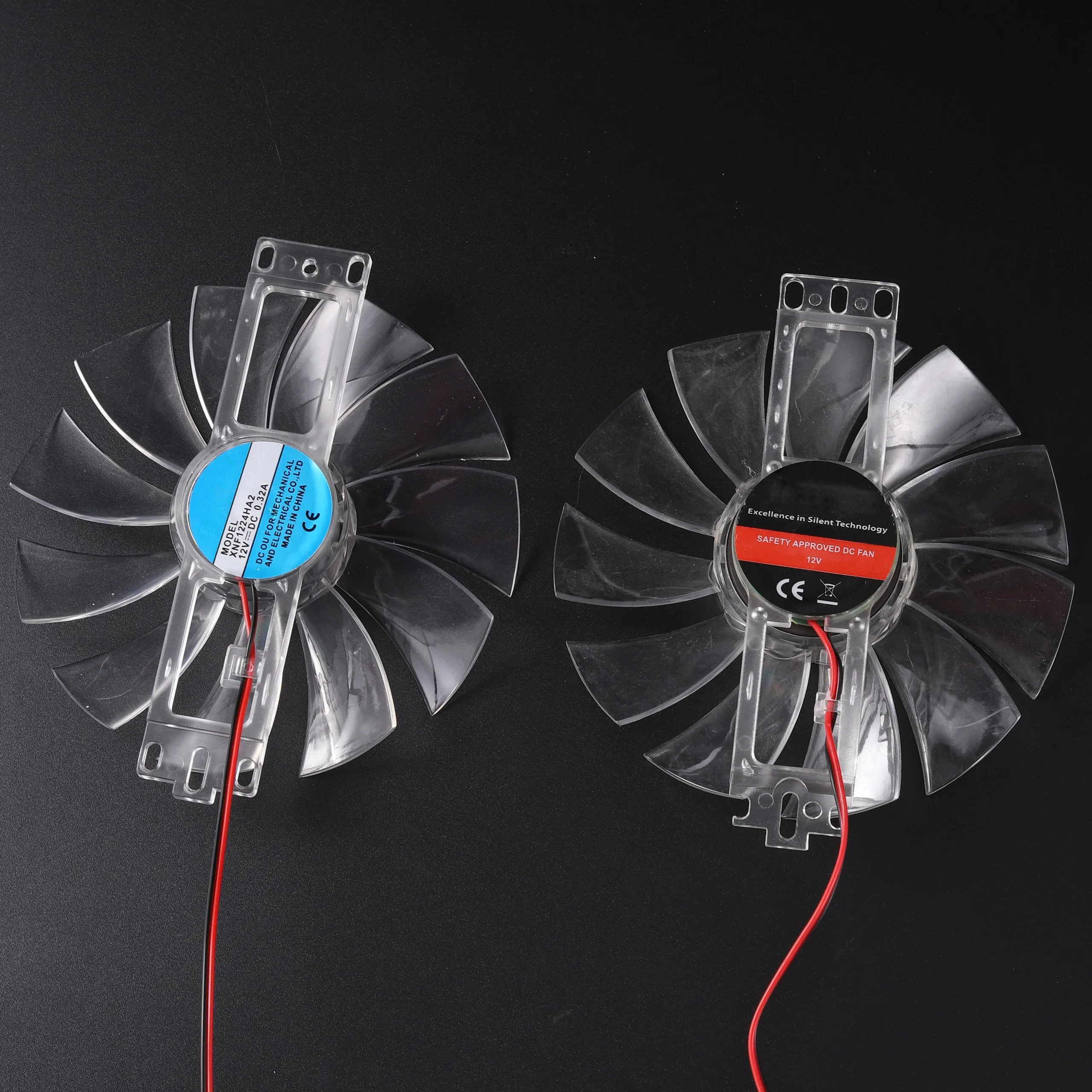 DC 12V 0.35A/0.32A ventilador sin escobillas 11 hojas plástico transparente Color pollo incubadora accesorios ventilador de refrigeración plástico 1 ud. - imagen 4