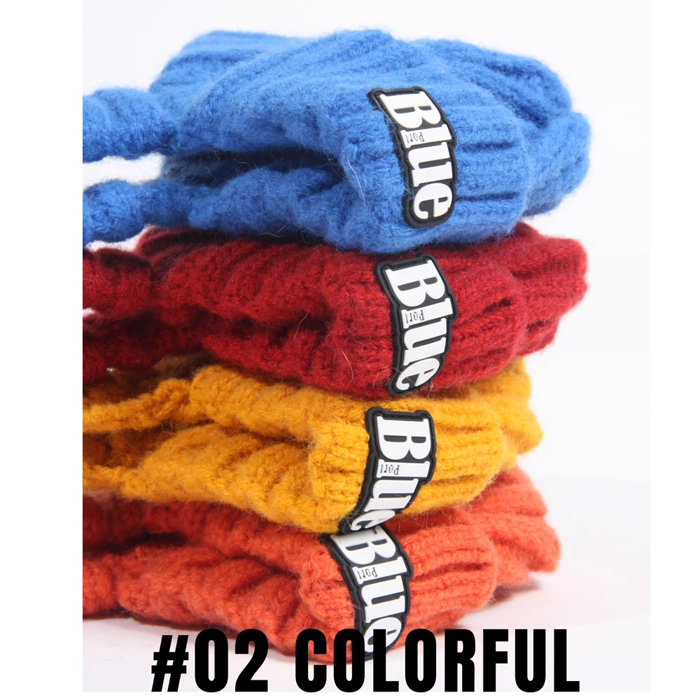 Gorro de lana tejido de galgo italiano hecho a mano a la moda en invierno decoración de cabeza de perro sombrero cálido para mascotas Whippet de primavera con orejas expostas - imagen 4