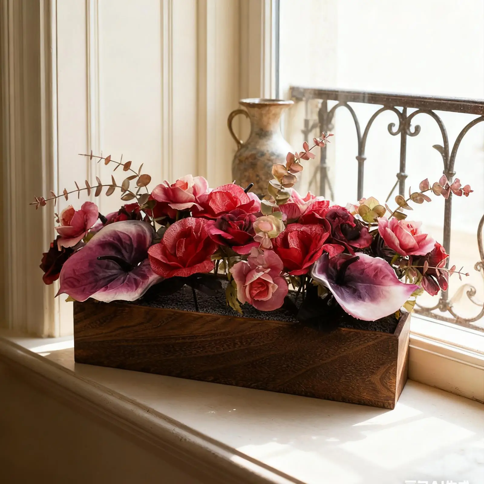 Regalo de flores artificiales en maceta, mini plantas en macetas, flores y vegetación, pequeñas flores artificiales DIY para mesa, dormitorio, manto - imagen 2