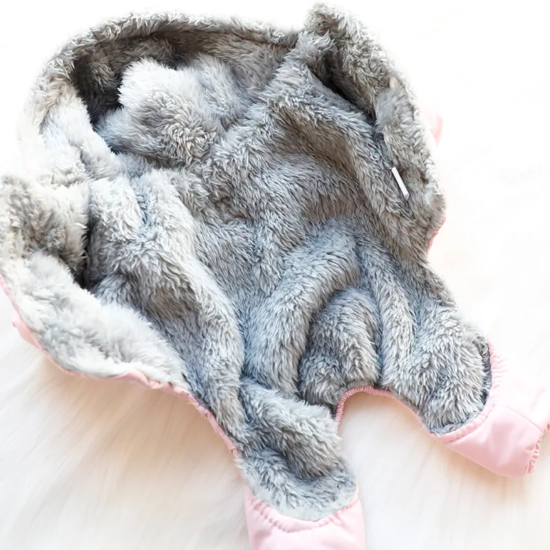 Ropa para perros, ropa de otoño e invierno, gruesa, bonita, deportiva, viento, cuatro patas, ropa de algodón, suministros para mascotas de peluche para perros pequeños - imagen 4