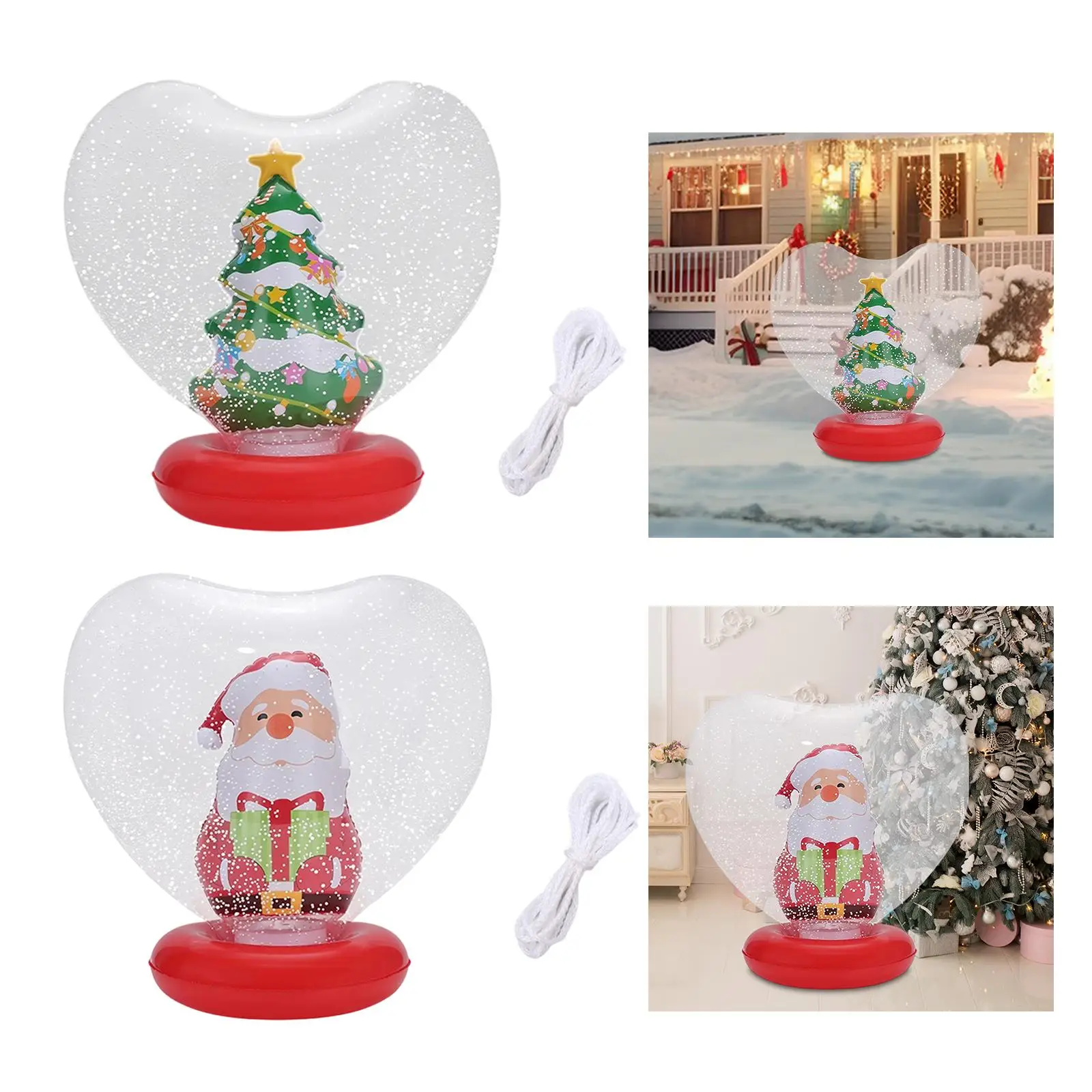 Inflatable Christmas Ball Decoration Hung or Placed Decorative PVC Bauble Hanging Ornament Xmas Blow up Ball for Mall Party Lawn