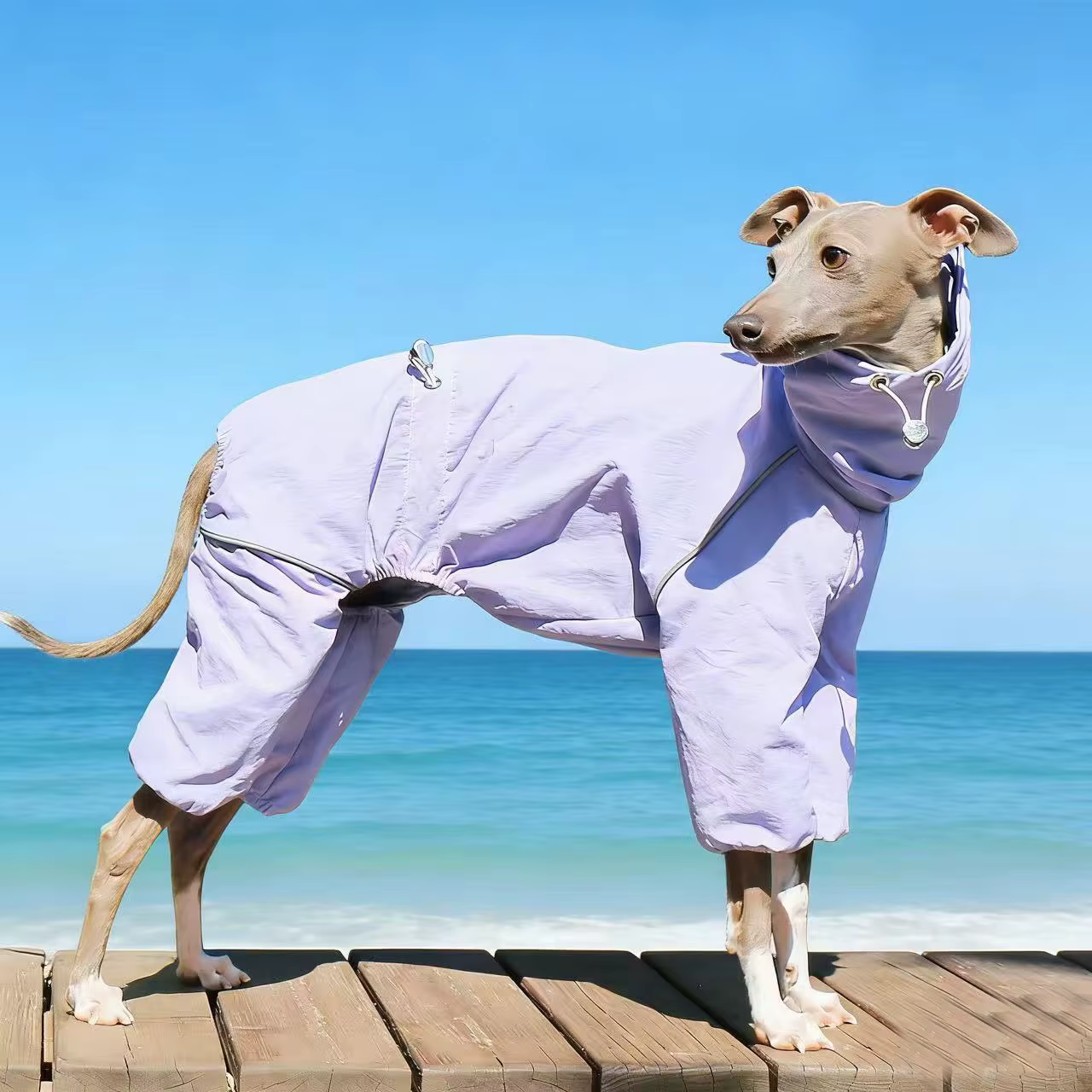 Cortavientos impermeable para Galgo Español y Whippet – Chaqueta ajustable - imagen 2