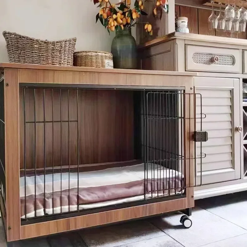 Jaula de madera para perros medianos y pequeños - 61x46x60 cm - imagen 3
