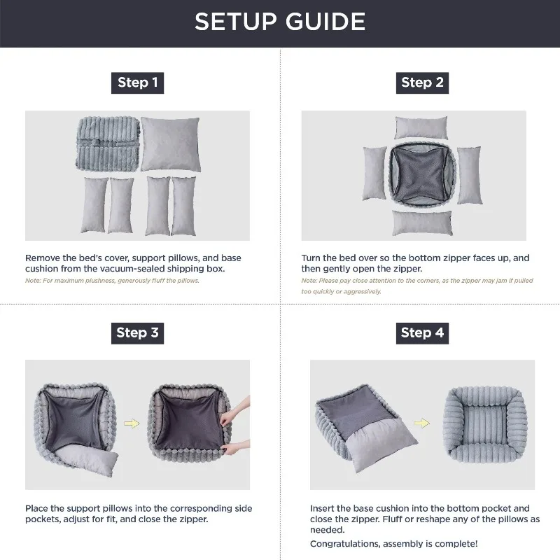 Cama para perro ondulada de felpa, cama para dormir suave y esponjosa, cómoda y cálida, camas para gatos, extraíble, lavable, para todas las estaciones, para perros pequeños y medianos - imagen 5