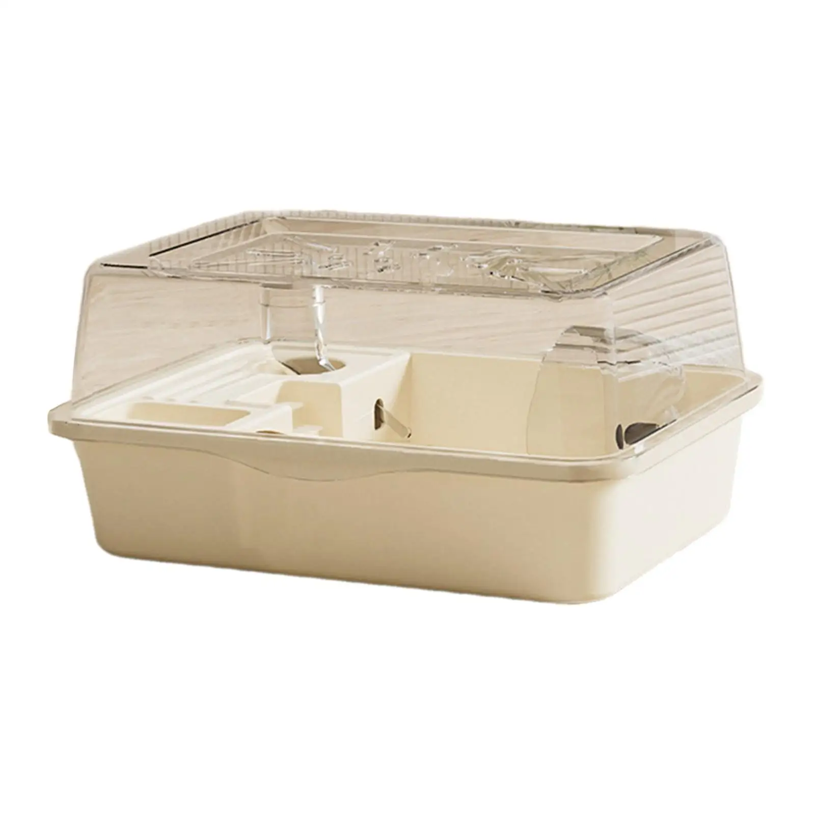 Large Hamster Cage Hamster Home with Openable Top Transparent Exercise Playing House Hamster Habitat for Gerbils Sugar Glider