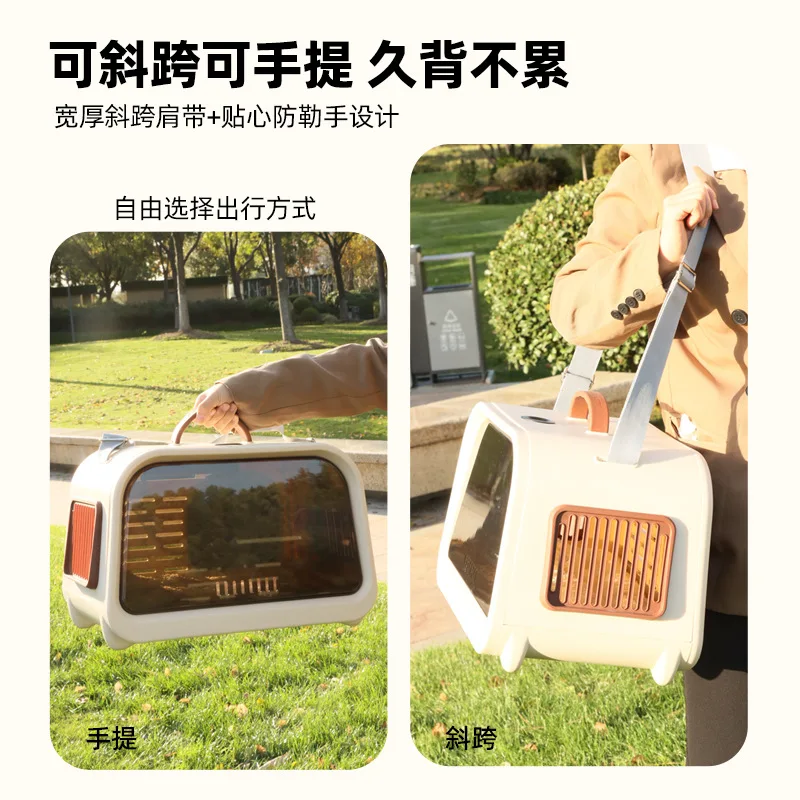 Transportin de gran capacidad para gatos - Bolso de hombro portatil - imagen 5