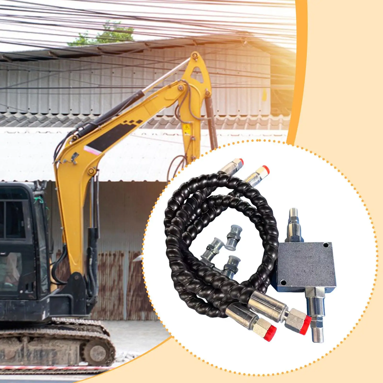 Kit de Válvulas de Amortiguación Hidráulica M14x1.5 para Miniexcavadora - imagen 3