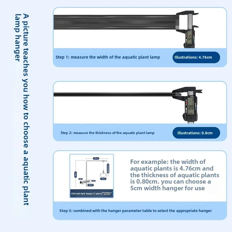 Soporte LED en pecera