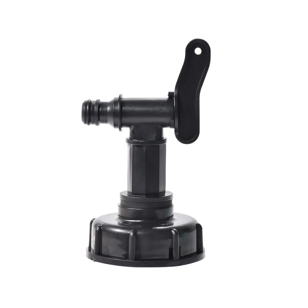 Adaptador de grifo de tanque Tote IBC S60x6 a conector de manguera de jardín de 3/4 "con válvula, accesorio de grifo de plástico duradero con arandela a prueba de fugas - imagen 3