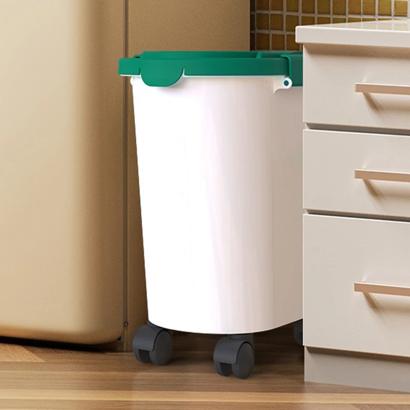 Cubo de almacenamiento de alimentos para mascotas de gran capacidad, contenedor sellado a prueba de humedad, caja de almacenamiento de alimentos para gatos, productos para perros - imagen 5