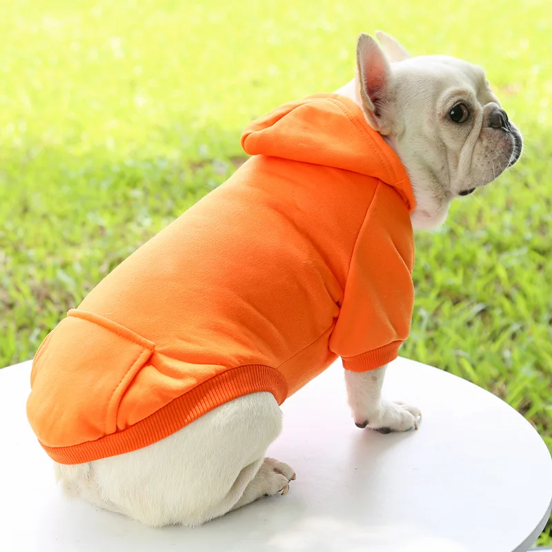 Sudadera con capucha barata para perros, ropa cálida de invierno para perros pequeños y medianos, abrigo de Bulldog Francés, chaqueta para cachorros y gatos, disfraz para mascotas Chihuahua Yorkie - imagen 4