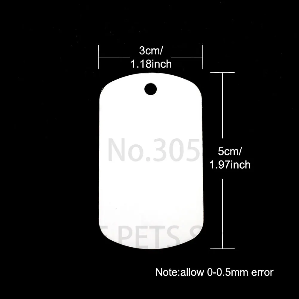 100 Uds. Colgantes de sublimación de mascotas con etiqueta de aluminio, impresión por transferencia de imágenes personalizadas, llaveros colgantes de gato personalizados, accesorios - imagen 2