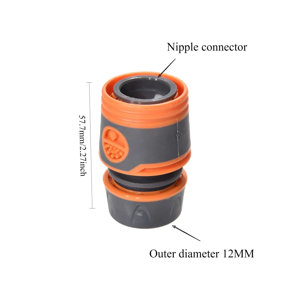 Juego de divisor de manguera de jardín de 1/2 pulgada, distribuidor de agua de riego doméstico con 1 divisor de manguera y 5 conectores de flujo - imagen 4