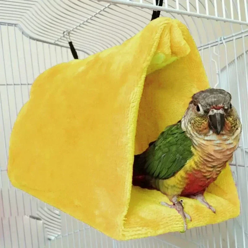 Jaula cálida para pájaros y loros, hamaca colgante, tienda de campaña, cama para pájaros, jaula para dormir, accesorios de decoración, casa de pájaros, nido - imagen 4