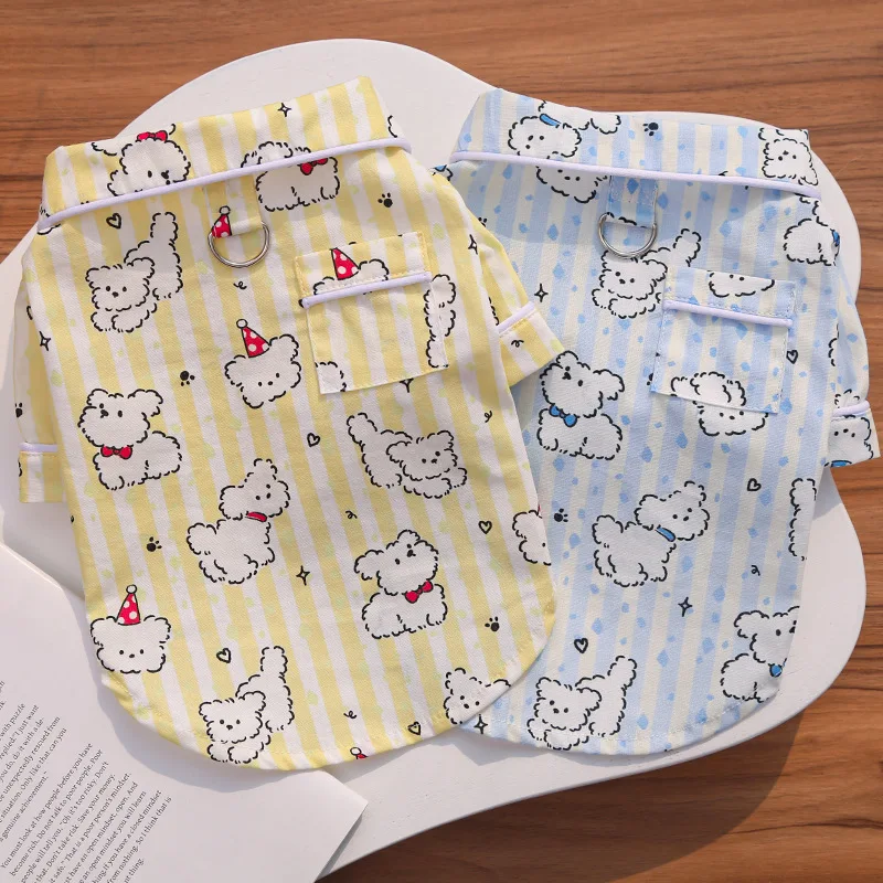 Camiseta amarilla para cachorros de razas pequeñas