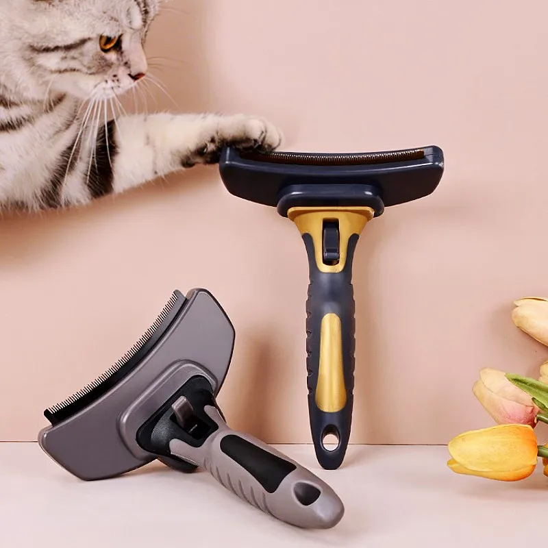 Cepillo quitapelo y peine para perros con removedor automático - imagen 5