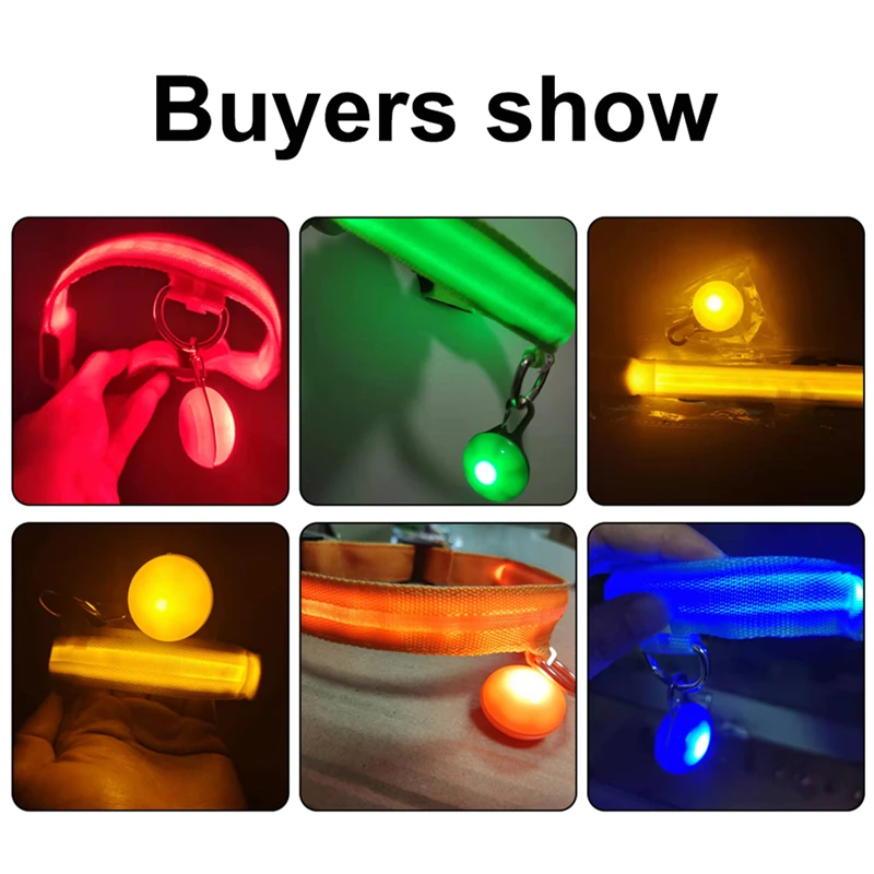 Collar luminoso USB recargable para perros y gatos con colgante - imagen 5