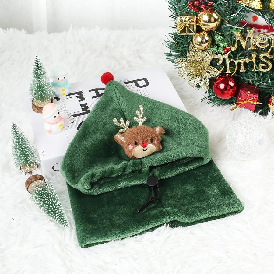 Bonés de flanela para animais de estimação são perfeitos para cães Roupas de Natal permitiendo seus animais de estimação com um Natal quente no inverno frio