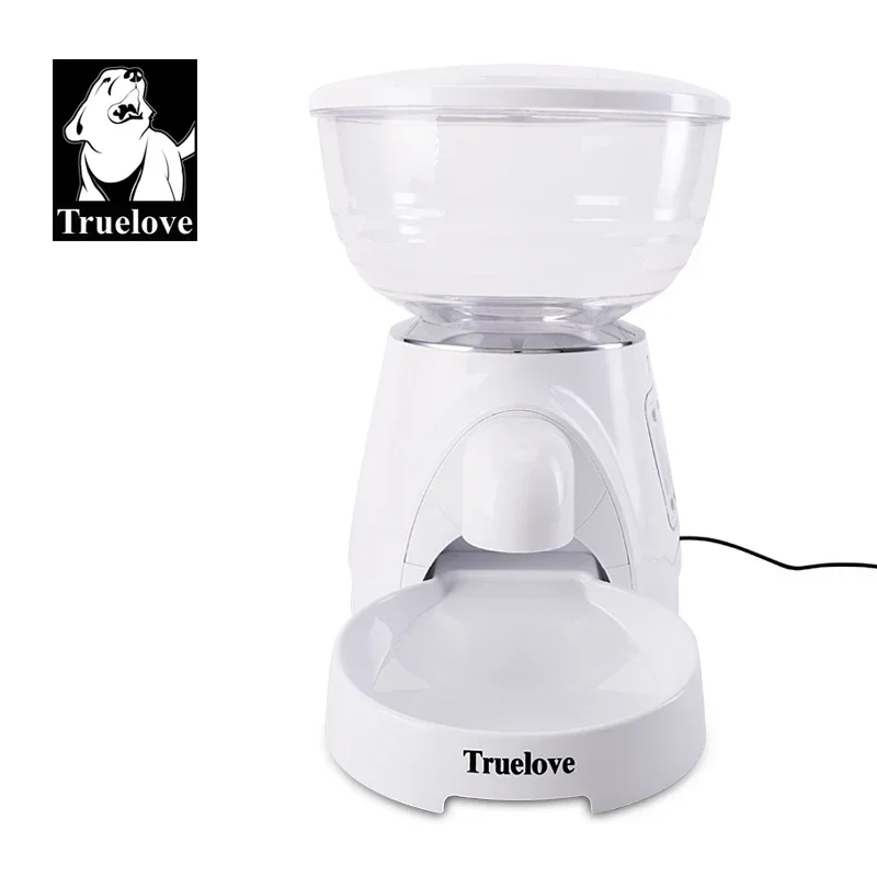 Truelove Dispensador automático de alimentos para mascotas Alimentador cronometrado para gatos Alimentador automático para perros Conservación de frescura Alimentos secos Blanco TLD2001 - imagen 3