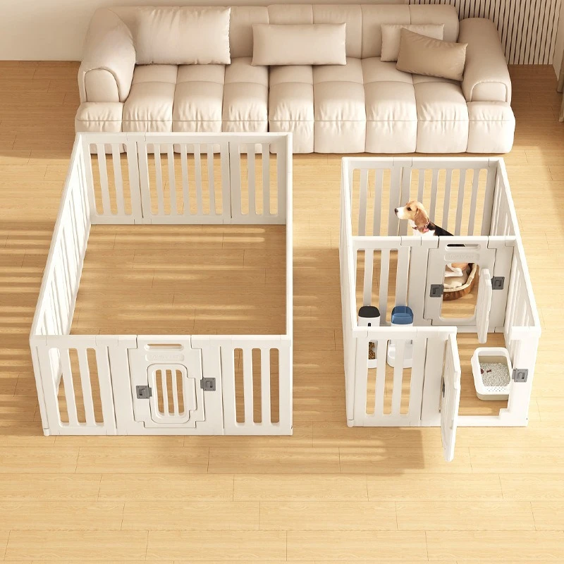 Luxury Dog Fence Dogs Cat Pet Fences Pets Puppy Kitten Pet Bars Barrier for Dogs Accessories Large Enclosure Baby Gate Playpen - imagen 2