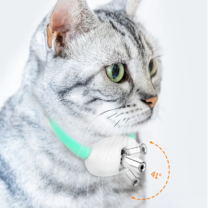 Juguete inteligente para gatos, LED láser, recargable por USB, Collar mágico ajustable, juguete para gatos, accesorios de entrenamiento interactivos - imagen 2
