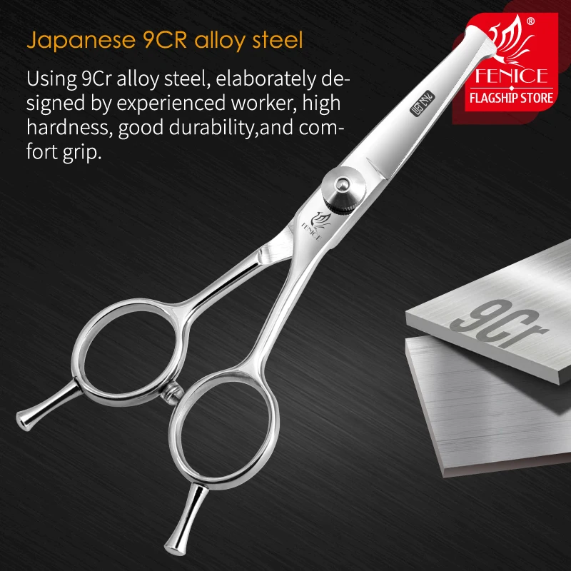 Fenice-Tijeras de seguridad para perros y gatos, punta redonda de 4,75 pulgadas, tijeras rectas/curvadas/finas para ojos/cara/pie/nariz - imagen 2