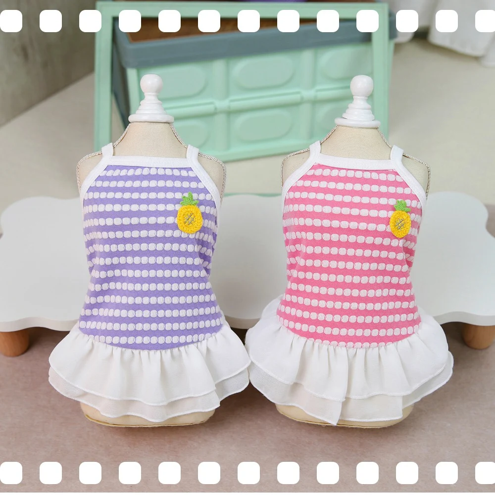 Lindo vestido para perros pequeños, ropa de cumpleaños para niñas y cachorros, falda de tul para perros de primavera y verano, falda tutú para cachorros de princesa para boda - imagen 3