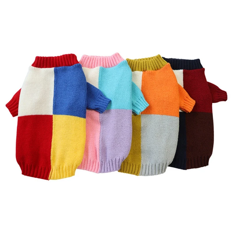 Ropa de invierno para perros, ropa tejida para mascotas para perros pequeños y medianos, suéter para cachorros Chihuahua, suéter para mascotas, ropa para perros puros Yorkshire