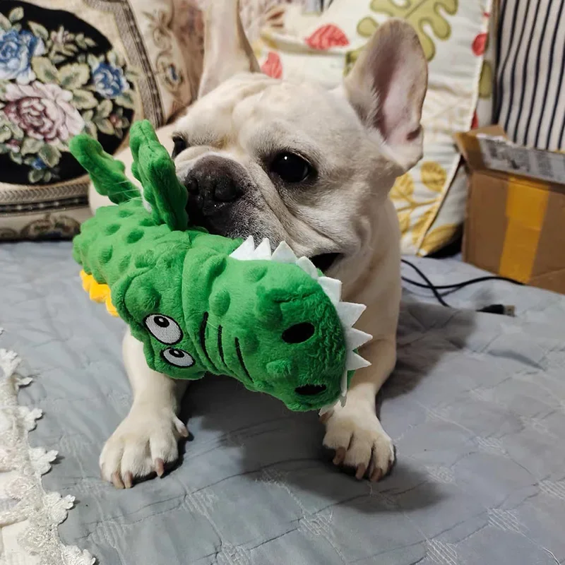 Los más nuevos juguetes para masticar para cachorros con chirrido, juguete atractivo y duradero para mascotas de dibujos animados para perros pequeños, Schnauzer Shih Tzu jouet pour chien - imagen 5