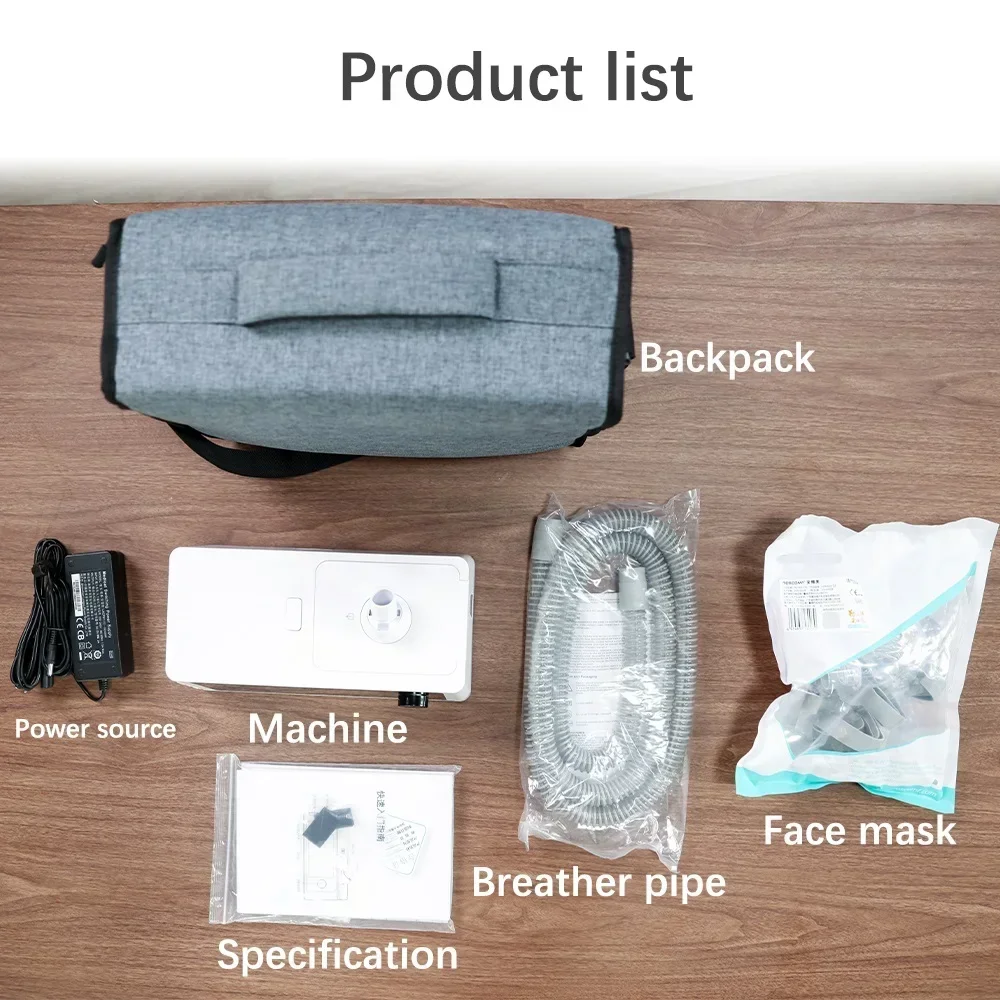Apnea del sueño con máquina de máscara humidificador filtro de aire dispositivos antironquidos ayuda para dormir - imagen 5