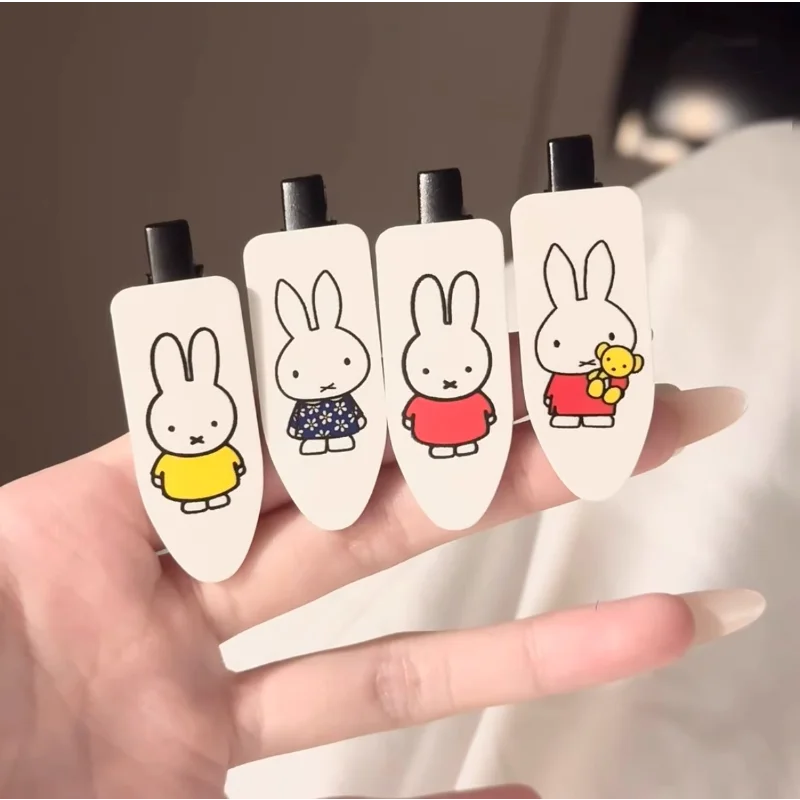 8 Uds Kawaii Miffys Boris Cosplay horquilla estilo Ins flequillo Clip figura de dibujos animados chica tocado para el cabello regalo de Navidad para niñas niños - imagen 4