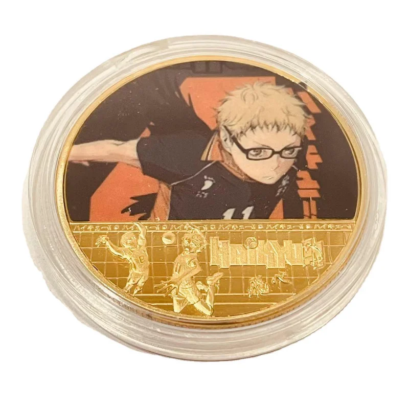 Moneda Colección Hinata Shoyo Haikyuu Bañada Oro - imagen 3