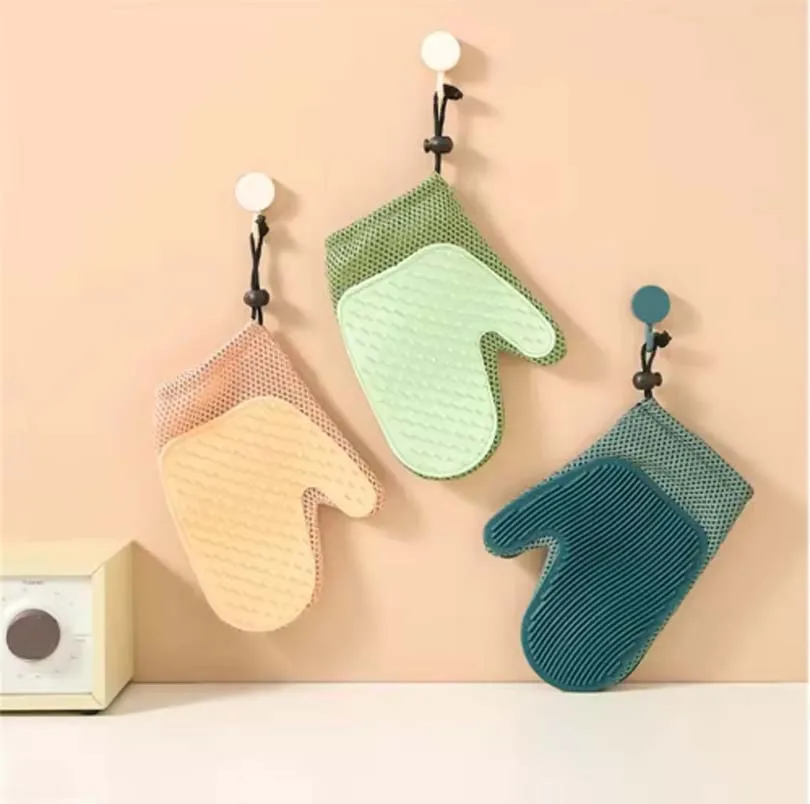 Nuevos guantes para gatos para mascotas, peine para bañarse, cepillo para el pelo de perros, removedor de pelo de alfombra, herramienta de afeitado de pelo de gato - imagen 5