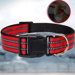 Collar reflectante ajustable para perros - seguridad nocturna