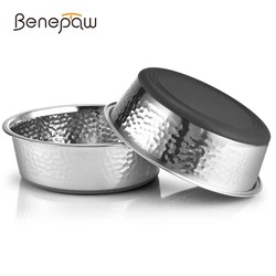 Bebedero antideslizante acero inoxidable para perros y gatos