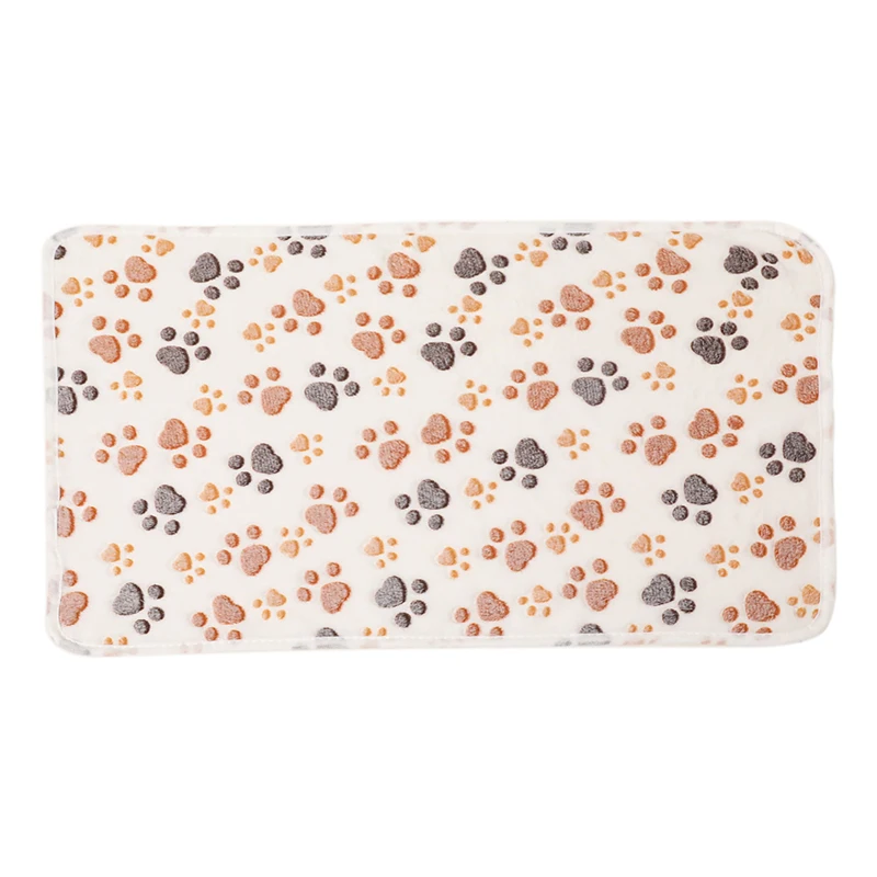 Manta suave y esponjosa de alta calidad para mascotas, manta con estampado de pata de perro y gato, manta de lana Coral, estera para mascotas, almohadilla térmica cálida y cómoda - imagen 5