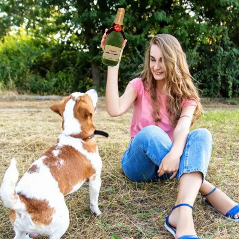 Juguetes de dentición para cachorros, botella de agua para perros, juguetes para masticar, juguetes interesantes para mascotas, juguetes de cumpleaños para perros, suaves y duraderos, resistentes y - imagen 2