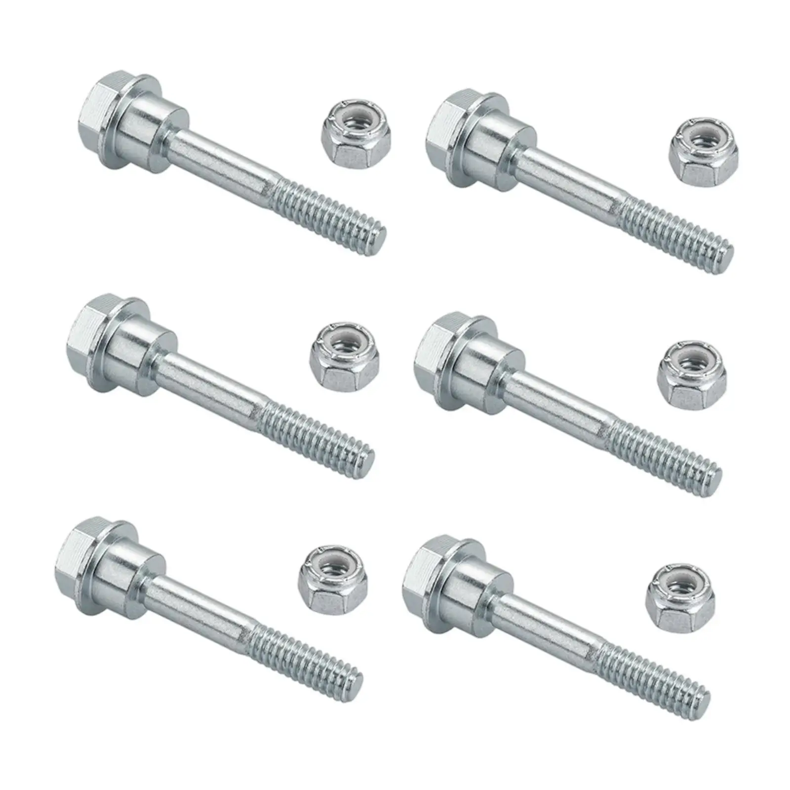 6 piezas lanzadores de nieve pernos y tuercas de cizalla suministros de alta resistencia equipo accesorios de alto rendimiento para reemplazo - imagen 2