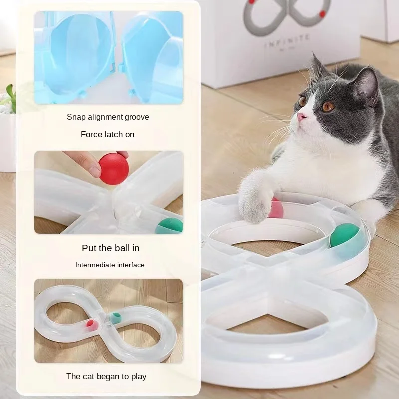 juguetes para gatos Juguetes para gatos para aliviar el Boredom, plato giratorio, bola, Palito para abrazaderas, consumo de productos físicos - imagen 5